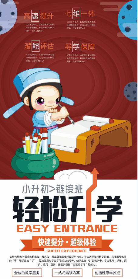 小升初升学辅导海报