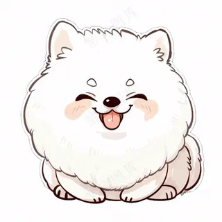 小狗宠物动物卡通插画免抠