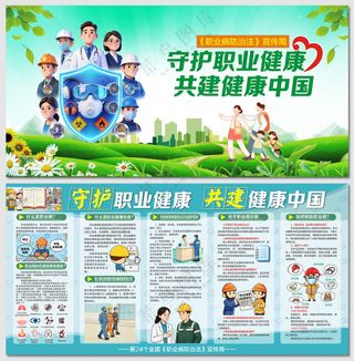 一图读懂什么是职业病防治展板