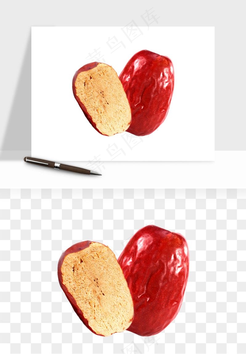 红枣大枣png免抠