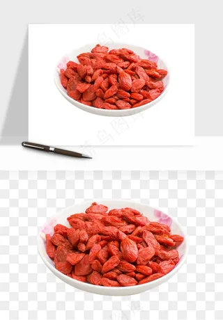 枸杞养生中药png免抠