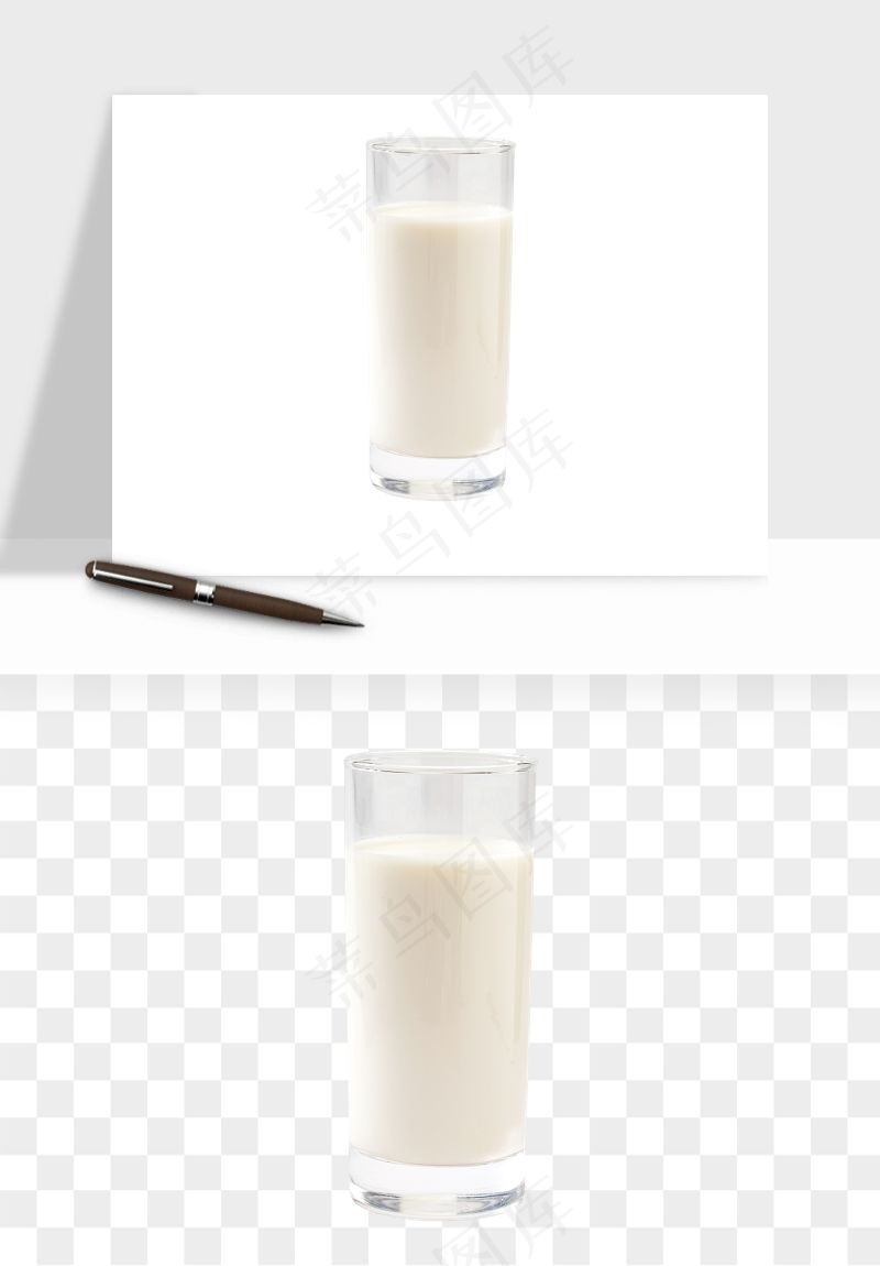 飞溅的牛奶牛奶杯元素png免抠