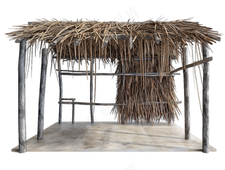 png免抠古代木构临时建筑