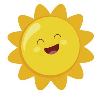 矢量免抠卡通太阳