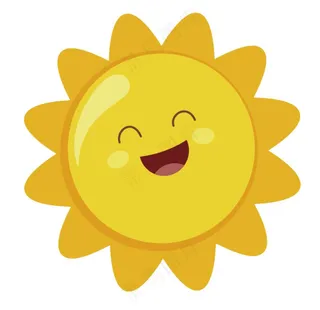 矢量免抠卡通太阳