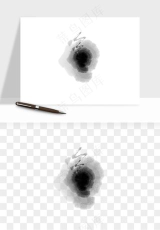 墨迹水墨圆圈圆环边框