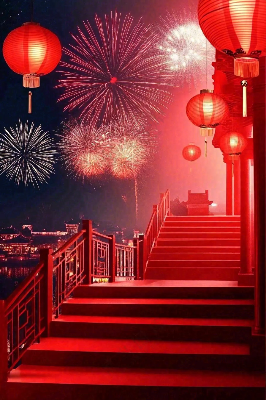 年货节促销电商背景