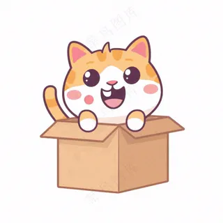 小猫猫咪宠物动物卡通插画免抠