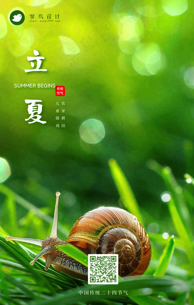 立夏手机海报