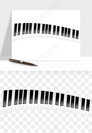 钢琴乐器琴键png免抠