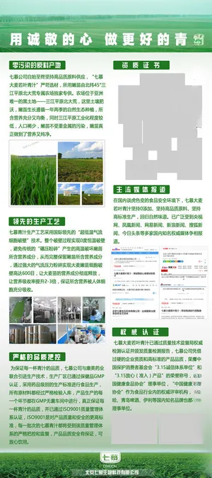 大麦若叶青汁海报 广告设计PSD