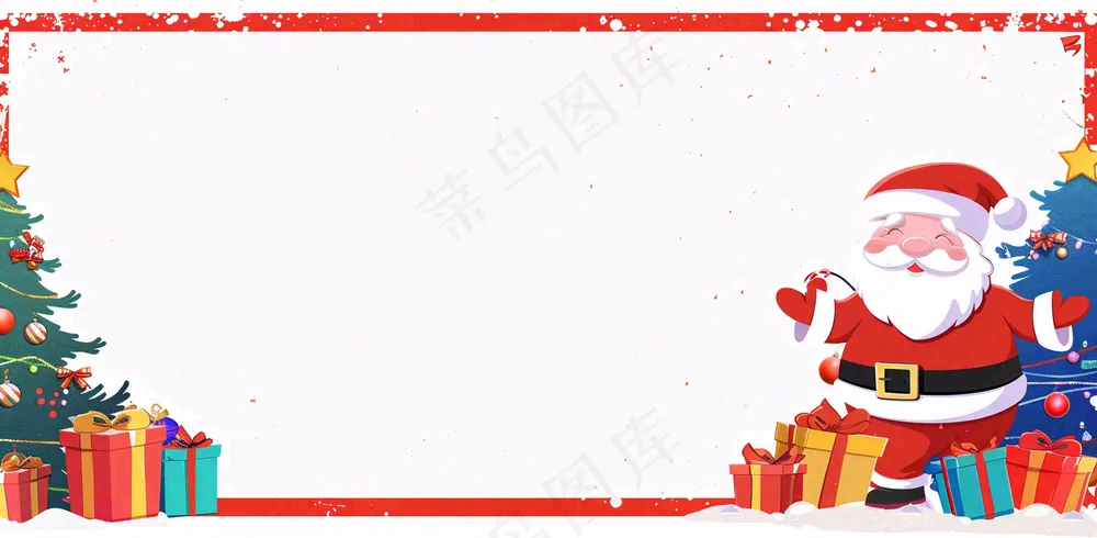 圣诞节卡通插画背景