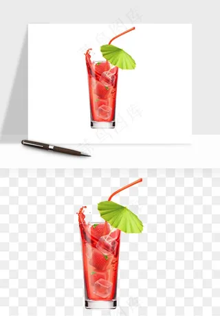 冷饮品果汁饮料png免抠图
