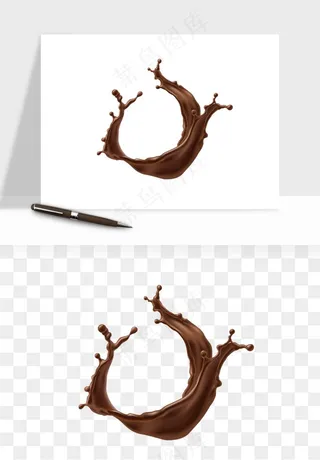 飞溅的牛奶牛奶杯元素png免抠