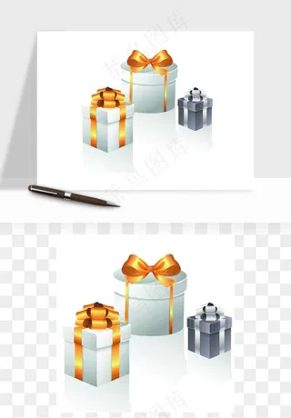 蝴蝶结丝带彩带矢量png免抠