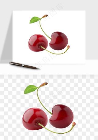 樱桃车厘子水果png免抠