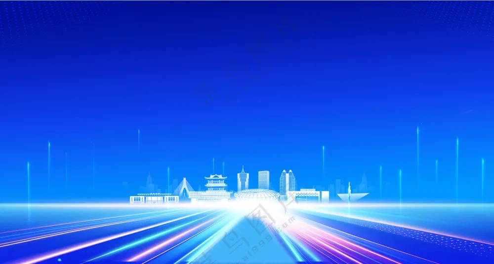 线条城市图