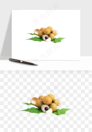龙眼桂圆水果png免抠
