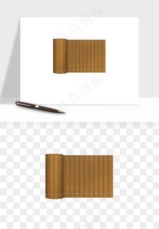 古风竹简卷轴书籍png免抠