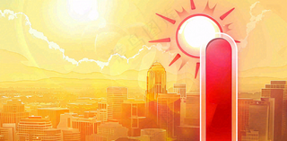 高温预警通知公告背景