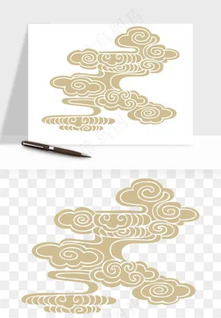国潮祥云矢量png免抠