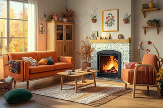 家装家居设计简约风室内装修摄影图