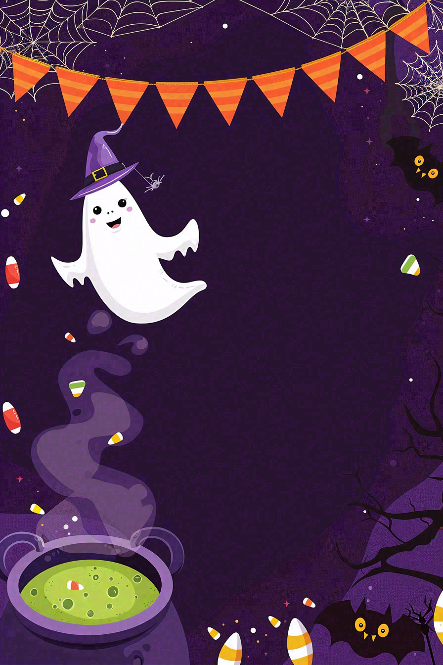 万圣节南瓜灯捣蛋恐怖背景