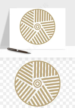 中式镂空古典图案png免抠