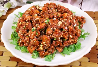 孜然羊肉美食图片
