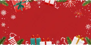 圣诞节卡通插画背景