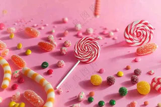 美味的糖果甜蜜摄影图