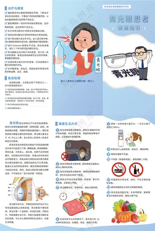 青光眼患者健康指引三折页