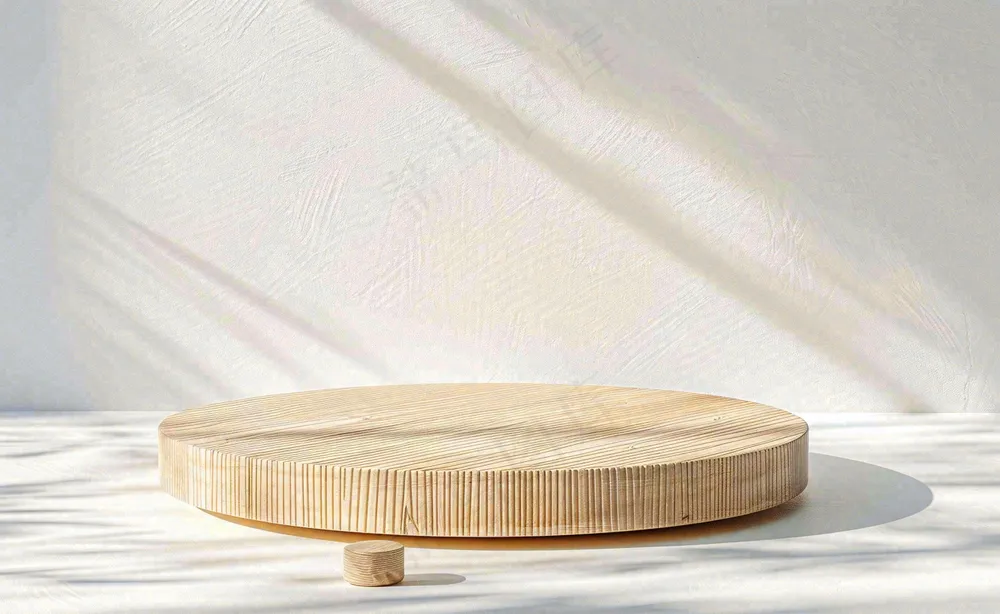 美妆护肤3d展台清新背景