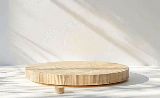 美妆护肤3d展台清新背景