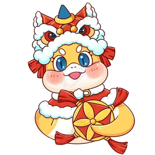 蛇年IP形象插画2025新春贺岁吉祥物蛇宝宝PSD分层图-10