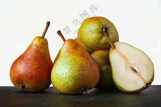 新鲜水果梨子摄影图