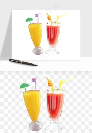 冷饮品果汁饮料png免抠图