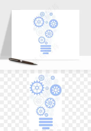 商务科技齿轮组矢量png免抠