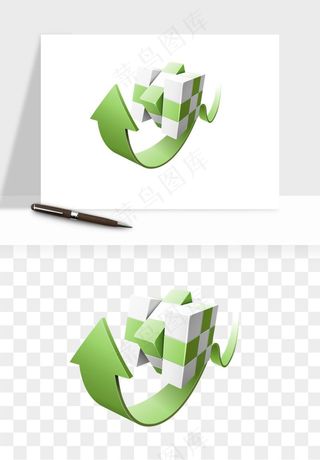 立体创意魔方png免抠