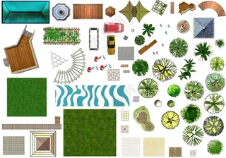 式建筑规划素材