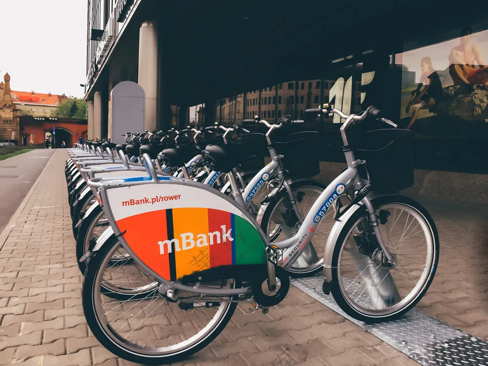 自行车广告位海报psd样机-249