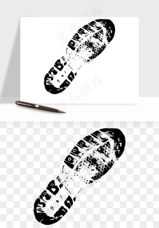 脚印脚丫鞋印png免抠