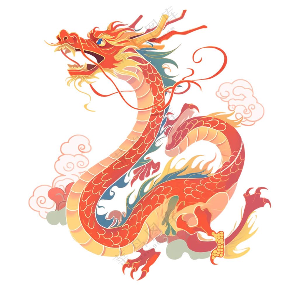 龙插画   免扣素材
