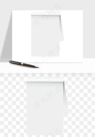白纸卷边角翻页效果png免抠