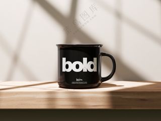 红色搪瓷杯子文创vi陶瓷杯马克杯样机1