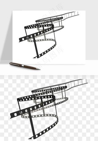 电影黑胶胶片png免抠