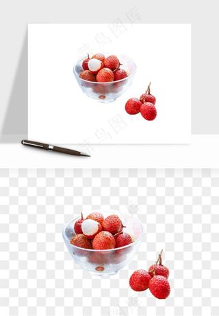 荔枝妃子笑水果png免抠