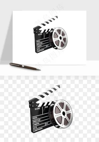 电影黑胶胶片元素png免抠