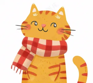 小猫猫咪宠物动物卡通插画免抠