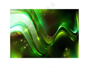 绿色科技线条素材